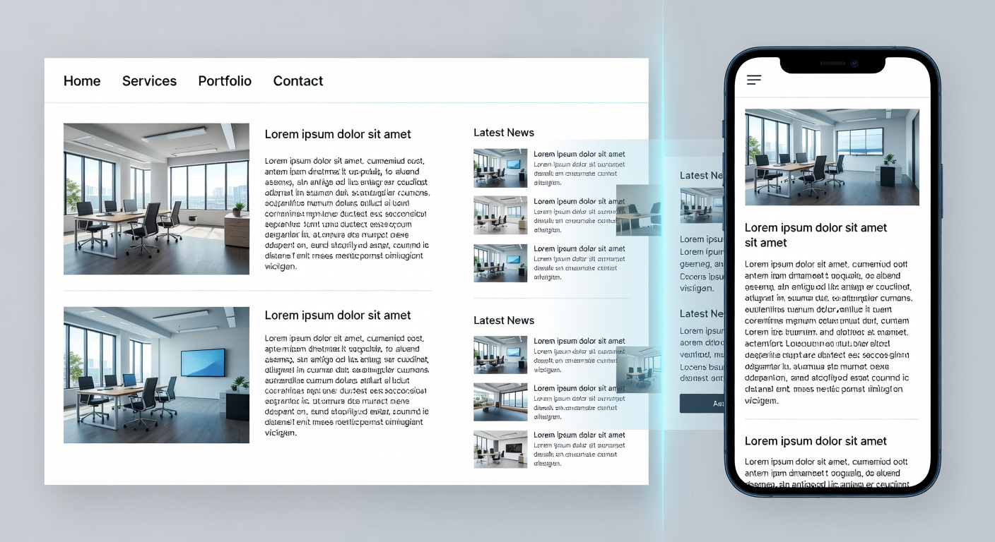 Responsive design adaptation across devices